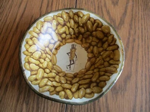 Vintage Planters Peanut Mr. Peanut Man Large Size Metal Nut Dish 6" - Picture 1 of 9