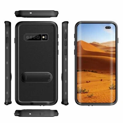 Waterproof Case For Samsung Galaxy S10 Plus Shockproof with Built-in Kickstand - Image 1 of 4