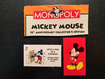 Monopoly    Mickey Mouse    HITCH A RIDE ON A RIVERBOAT     Mickey  2004 - Image 1 of 3