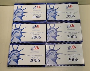 6 Set Lot 2006-S  10 Coin Proof Sets ORIGINAL BOX w/ COA - Picture 1 of 15