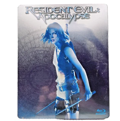 RESIDENT EVIL APOCALYPSE STEELBOOK BLU RAY BLURAY 2 DISC SET WALMART Like New - Image 1 of 4