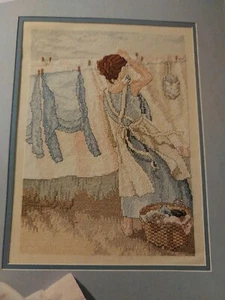 Spring FreshBreezes Laundry Line YesteryearOOP Magazine Cross Stitch Pattern (T) - Picture 1 of 1