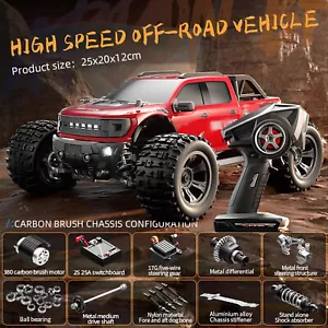 1/18 RC Car 4WD Scale Raptor All Terrain 18102 High Speed 4WD Remote Control Red - Picture 1 of 13