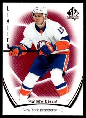 2021-22 SP Authentic Limited Mathew Barzal New York Islanders #71 - Image 1 of 2