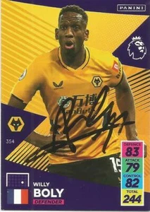 WILLY BOLY SIGNED WOLVES 2021/2022 ADRENALYN XL TRADING CARD + COA - Bild 1 von 1