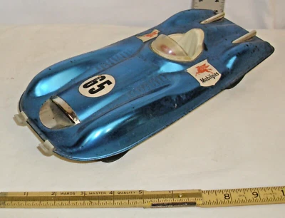 MATTEL BONNEVILLE SALINAS COCHE ESPECIAL HOJALATA JUGUETE FRICCIÓN EN AZUL Foto 1 de 3