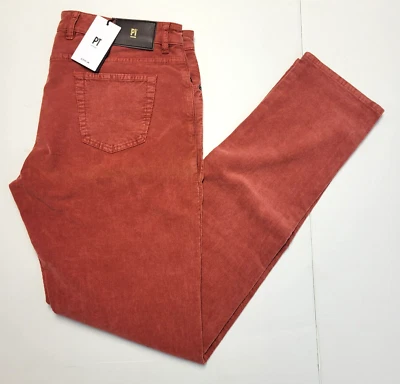 $395 Nuevo PT TORINO Pantalones de Pana Fina Hombres 40x36 Pierna Recta Jazz EU 56 SALMON Foto 1 de 4