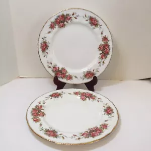2 Dinner Plates Paragon Elizabeth Rose 10.5" England - Picture 1 of 7
