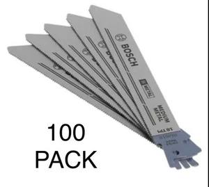 100 Reciprocating Saw Blades 6" 18Tpi Thin Kerf For Sheet Metal Mufflers E.M.T. - Picture 1 of 18