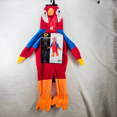 Baby PARROT Bird Halloween Costume 18-24 months 1 Pc SOFT Hooded Jumpsuit Pirate - Image 1 of 4