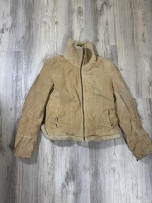 Chaqueta Abrigo Guess Mujer Forrada de Piel Marrón Talla Grande Foto 1 de 4