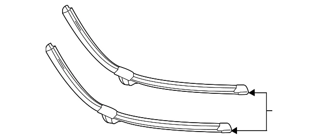 Genuine Mercedes-Benz Wiper Blade 222-820-11-45 - Image 1 of 2