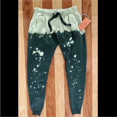 NUEVO PANTALÓN DE CHÁNDAL VERDE LA DETRESSE ACID DROP VINCA LAVADO DESGASTADO XS NUEVO CON ETIQUETAS Foto 1 de 4