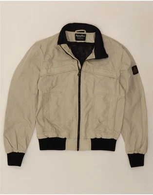 REFRIGIWEAR Mens Cruz Bomber Jacket UK 40 Large Beige Nylon AL08 - Image 1 of 4