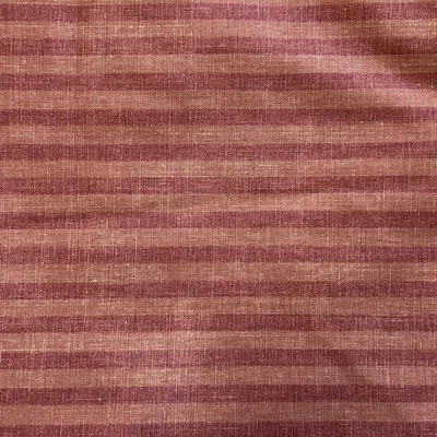Waverly Wall Street Vintage Fabric Striped Dark and Light Rose 1.33 Yards Cotton - Image 1 of 4