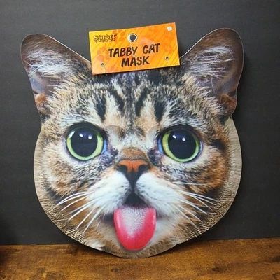 Máscara de gato atigrado grande 16x16", espíritu, edades 14+ Foto 1 de 3