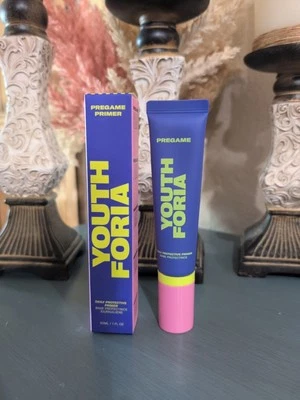 Youth Foria Pregame Primer Base Daily Protectrice - 1 Fl Oz - 30ML Full-size NEW - Image 1 of 2