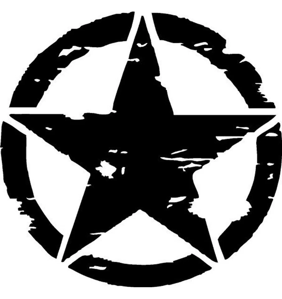 Calcomanía Jeep Star - ¡100% impermeable garantizada para durar años! Foto 1 de 1