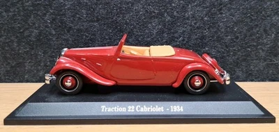 ATLAS, Véhicule Miniature, CITROEN Traction 22 cabriolet de 1934, Ech : 1/43. - Photo 1/4