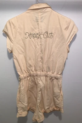 Mameluco corto de pana Urban Outfitters Knock Out talla M amarillo manga corta Foto 1 de 4