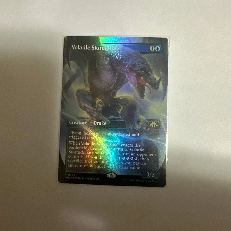 MTG Stormdrake Borderless Foil Magic the Gathering Card - Image 1 of 1