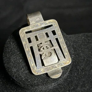 Vintage Sterling 950 Geldklammer Monogramm ETS 5,76gm - Bild 1 von 8