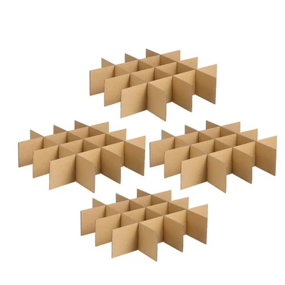  4 Sets Kartonteiler, Umzugskartons, Wellpappe-Teiler, Geschirrteiler zum - Bild 1 von 4