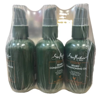 3-Pack Shea Moisture Men Maracuja & Shea Oils Beard Conditioning Oil 3.2 oz ea - Image 1 of 2
