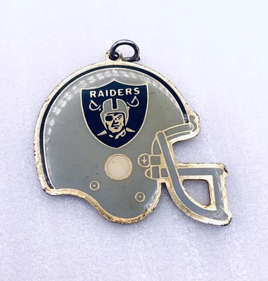 Vintage Oakland Raiders Metal Helmet Keychain Taiwan R.O.C E2 - Image 1 of 4