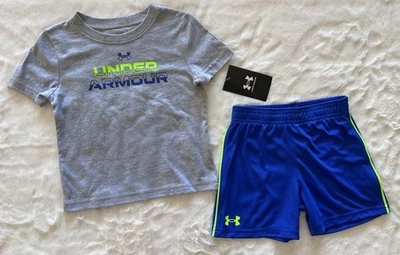 UNDER ARMOUR Baby Boy's T-Shirt and Shorts Outfit, 2-piece set - Image 1 of 4