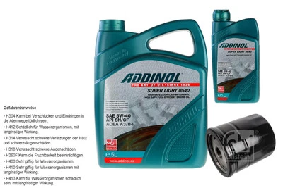 Febi BILSTEIN Filtre 6L Addinol Super Light 0540 pour Saab 9-3 YS3D 2.0i 2.0 - Photo 1/4