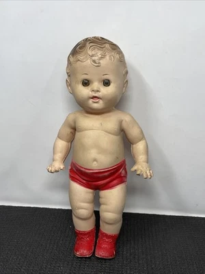 Muñeca Tod-L-Tot de colección Sun Rubber chirridos ropa interior roja años 50 Foto 1 de 4