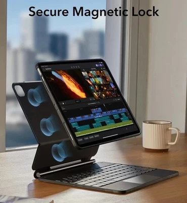 ESR Magnetic Keyboard Case 360 Rebound Series For iPad Pro 13 (2024) Purple - Image 1 of 4