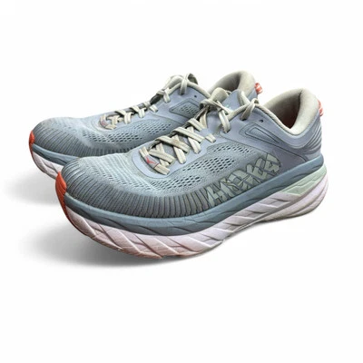 Hoka One One Bondi 7 Zapatos Tenis Para Mujer 9 Azul Con Cordones Correr 1110519 BFBG Foto 1 de 4