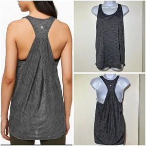Lululemon Essential Tank Top Women’s Heathered Black Size 8 - Picture 1 of 6