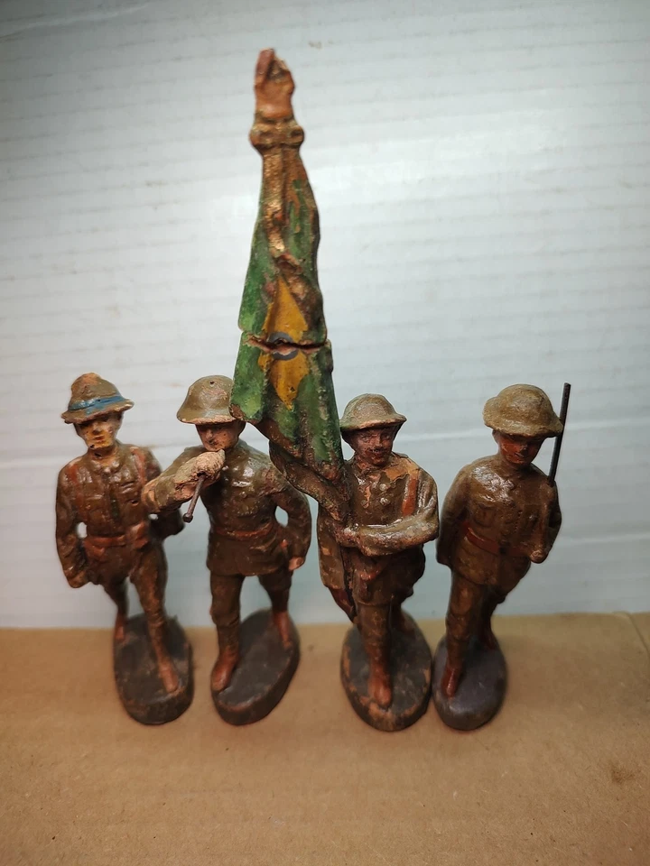 Soldados de juguete Elastolin 5" de alto Primera Guerra Mundial Foto 1 de 2