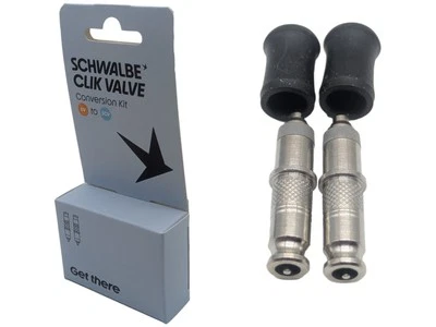 Schwalbe Fahrrad Clik Valve SCV Klick Ventil System (DV) Dunlop Set Umrüstsatz