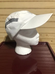 Vintage Prince Tennis Cycling White 5 Panel Mesh Adjustable Reflective Hat O/S - Picture 1 of 9