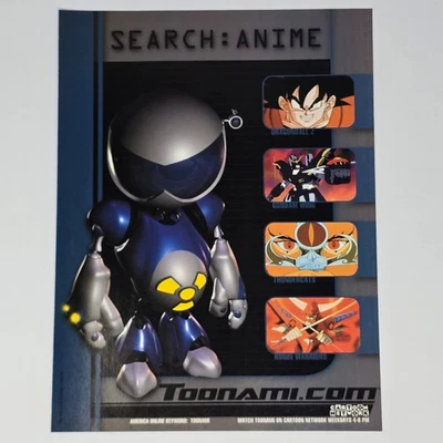 Toonami Cartoon Network Robot Dragonball Z Thundercats Print Ad/Poster Promo Art - Image 1 of 2