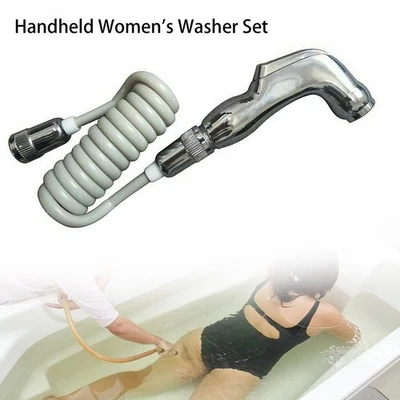 2Stück/Set Bidet-Spray Handbrause Hygienisch PU/ABS Silber Toilette Shattaf - Bild 1 von 4