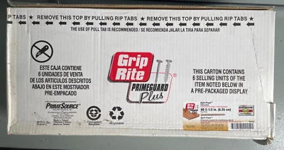 GRIP-RITE GRIP RITE SPLIT PROOF SIDING NAILS RUST FREE RING SHANK 8D 2 1/2" 30 LBS NEW