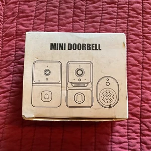 Mini timbre: video con visión nocturna/audio bidireccional/compatible con Wifi - Imagen 1 de 2