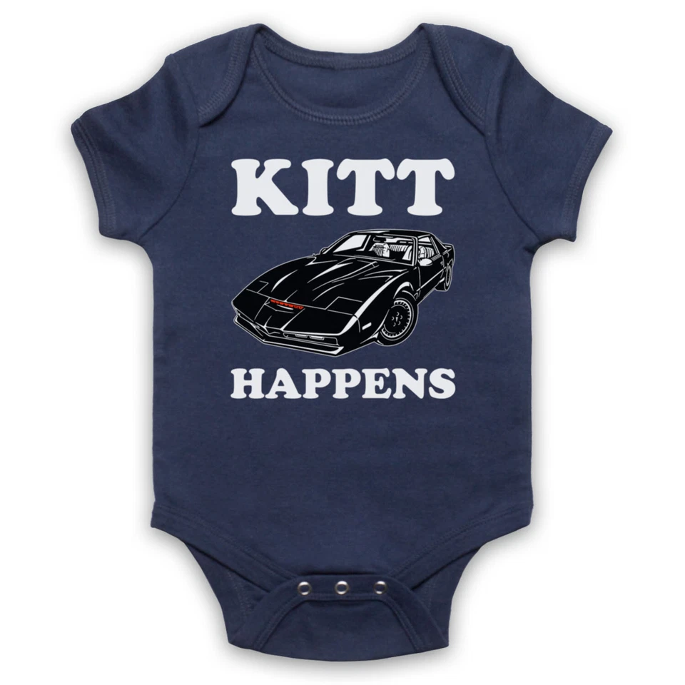 THE GUNS OF BRIXTON KNIGHT RIDER UNOFFICIAL KITT HAPPENS PARODY TV SLOGAN BABY GROW BABYGROW GIFT