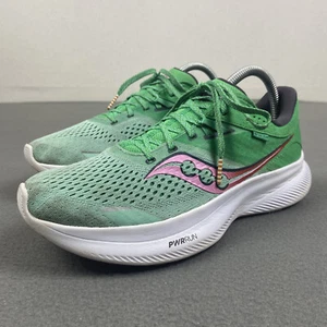 Saucony Ride 16 Shoes Womens 8 Green Running Sneakers Comfort Cushioned - Picture 1 of 9