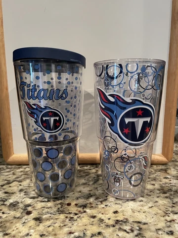 2 Tennessee Titans 24oz Tervis Tumblers Cover