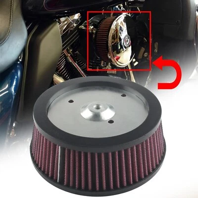 Sucker Stage 1 Red Air Cleaner Filter Element For Harley Heritage Softail FLSTC - Image 1 of 4
