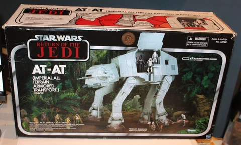2012 Star Wars Vintage Collection AT-AT Toys R US TRU exclusive ROTJ Empty Box Cover