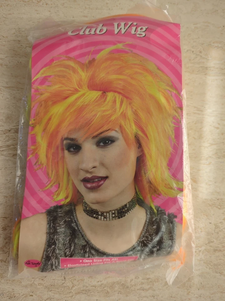 Peluca Club Amarilla y Naranja Talla Única Nueva Foto 1 de 1