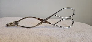 EKCO VTG STAINLESS 8" SCISSOR TONGS FOOD GRABBERS USA * KITCHEN UTENSIL GRILLING - Picture 1 of 11