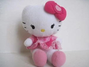 VESTIDO ROSA HELLO KITTY 5" Peluche Sanrio  - Imagen 1 de 3